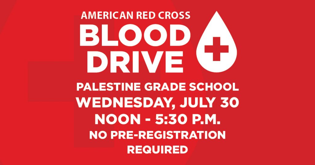 Palestine Grade School to host American Red Cross Blood Drive