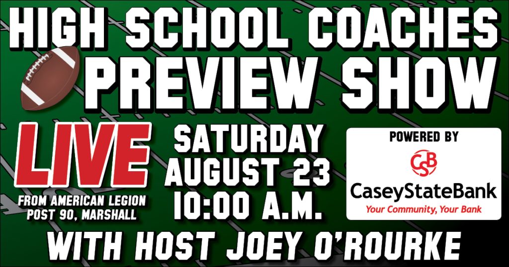 WMMC High School Coaches Preview Show to be broadcast LIVE August 23