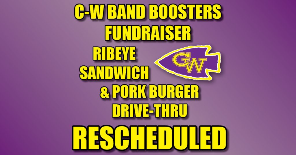 RESCHEDULED due to inclement weather Casey-Westfield Band Ribeye & Pork Burger Drive-Thru to be held September 29, 2025