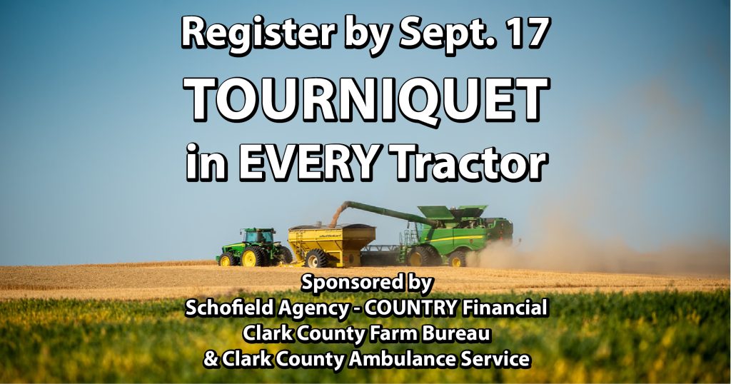 Tourniquet in Every Tractor Event will Supply Local Farmers with Life-Saving Supplies and Training