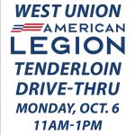West Union American Legion Post 1130 to hold Tenderloin Lunch October 6, 2025