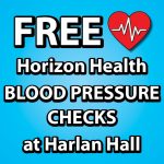 Harlan Hall and Horizon Health team up to offer FREE blood pressure checks