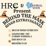 Behind the Mask Bingo Extravaganza to be held on Thursday, October 30, 2025