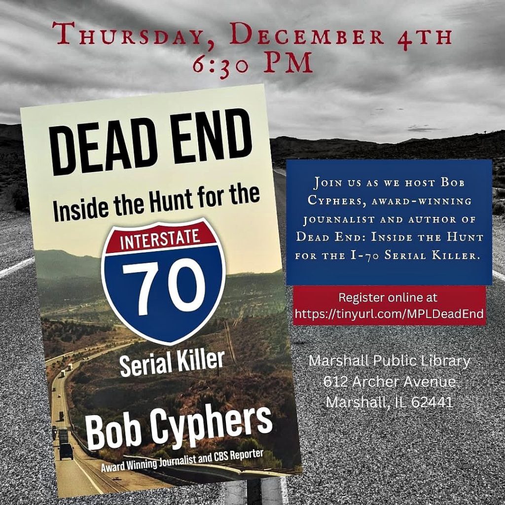 Marshall Public Library to host ‘Dead End: Inside the Hunt for the I-70 Serial Killer’