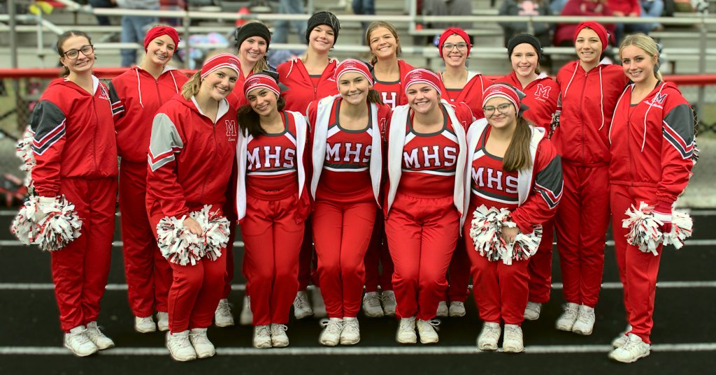 Lions cheerleaders kept the fans backing the Big Red all season.