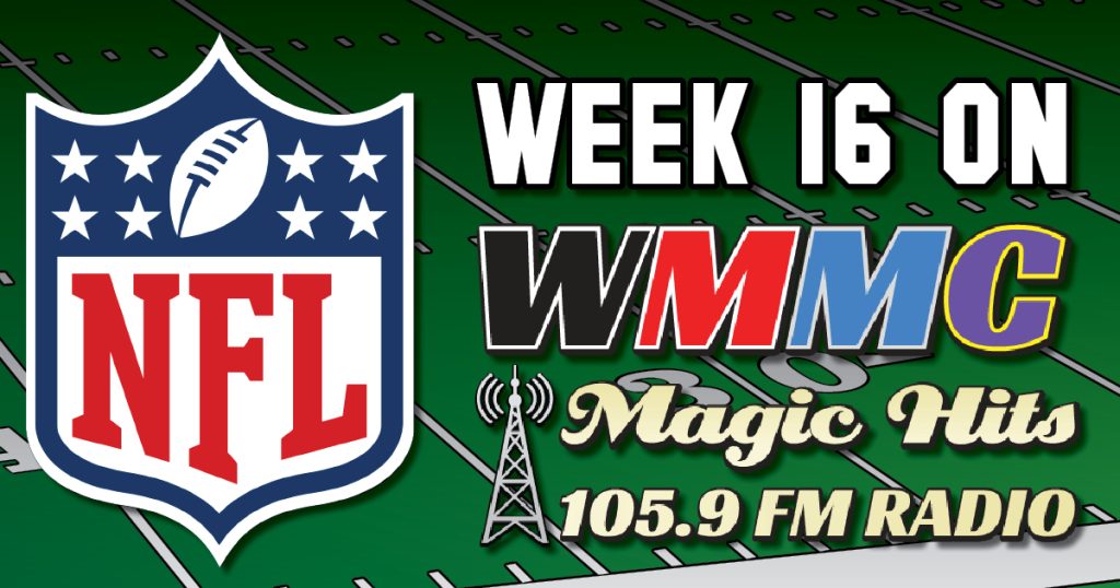 NFL Week 16 Broadcasts on WMMC