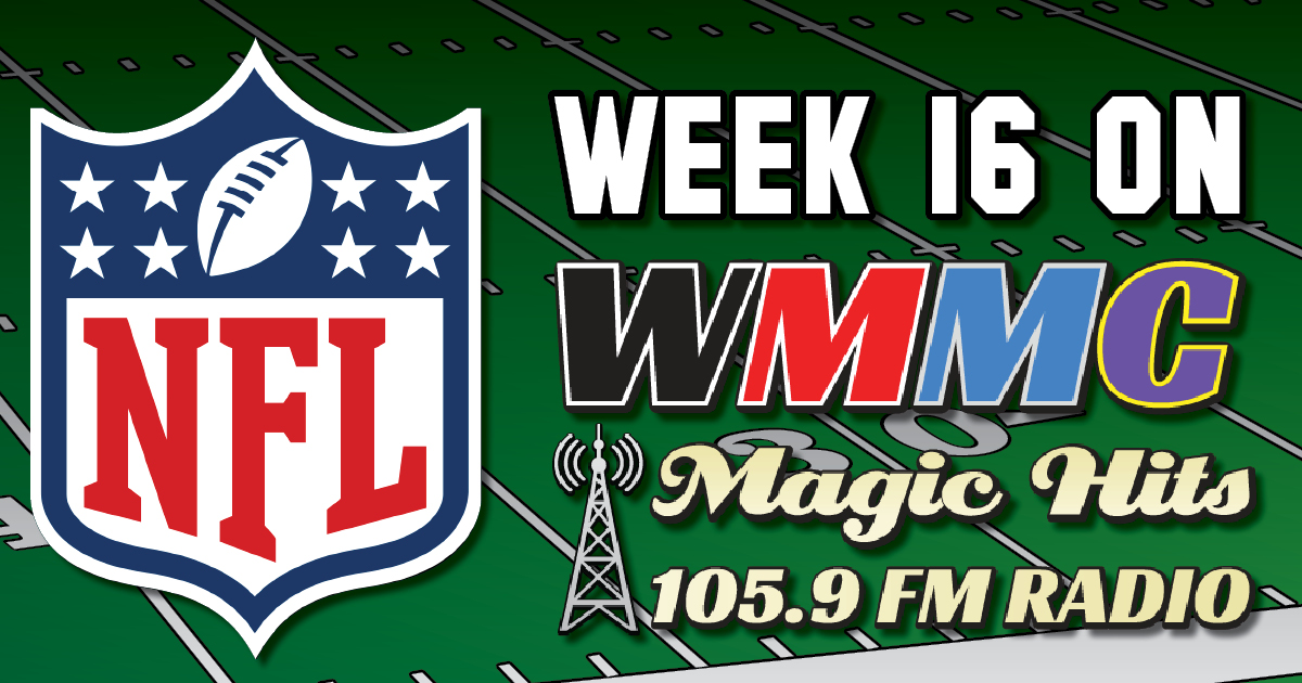 NFL Week 16 Broadcasts on WMMC