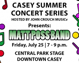 Casey Summer Concert Series to feature Matt Poss Band